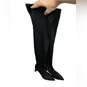 Zara over the knee high boots stretch NWOT 38